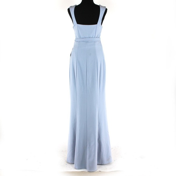 Show Me Your Mumu Steel Blue Belted Paris Gown Medium NEW Sleeveless Maxi Dress - Picture 6 of 9